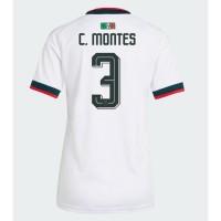 Stroje piłkarskie Meksyk Cesar Montes #3 Koszulka Wyjazdowej dla damskie MŚ 2026 Krótki Rękaw